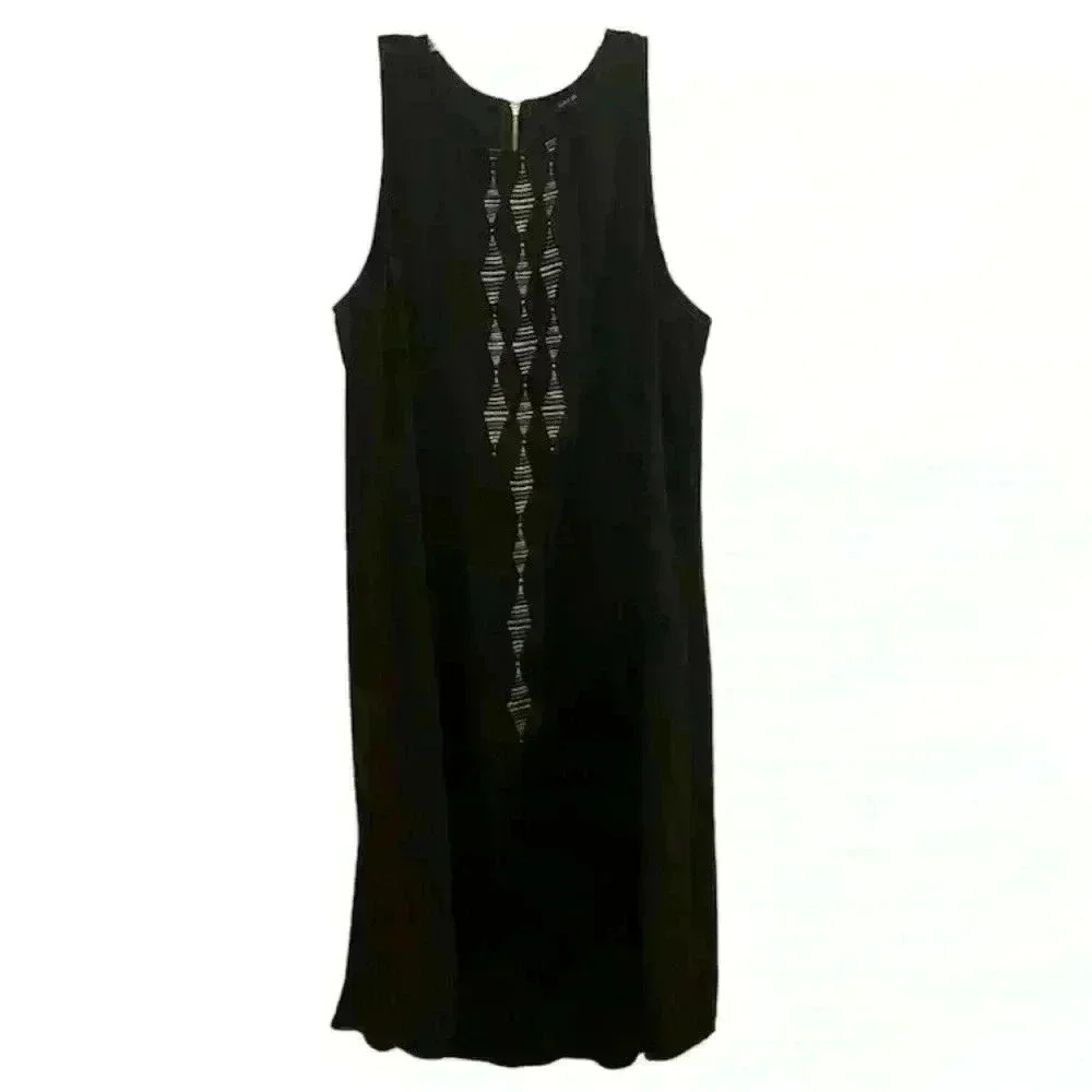 Apt. 9 Women's‎ Black Sleeveless Knee Length Dress Size Large
